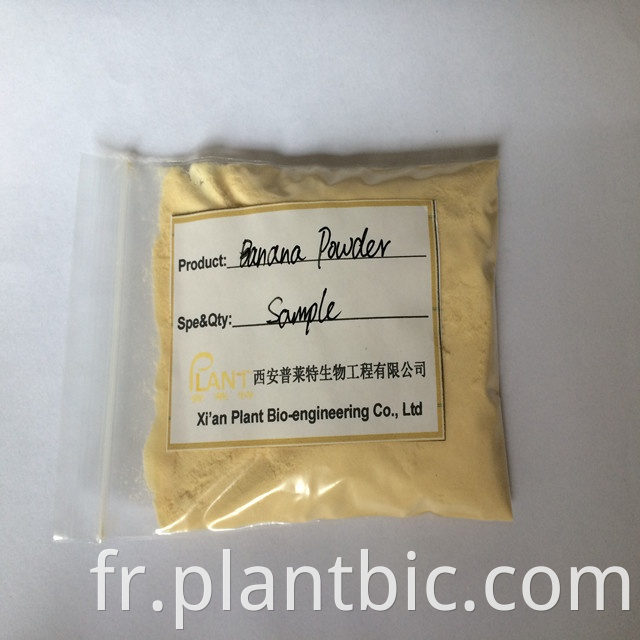 Banane naturelle pure poudre de pure.Banana Poudre de poudre.Concentration Banana Poudre